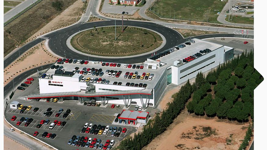 Blick von oben auf das SEAT Design Centre 2007.