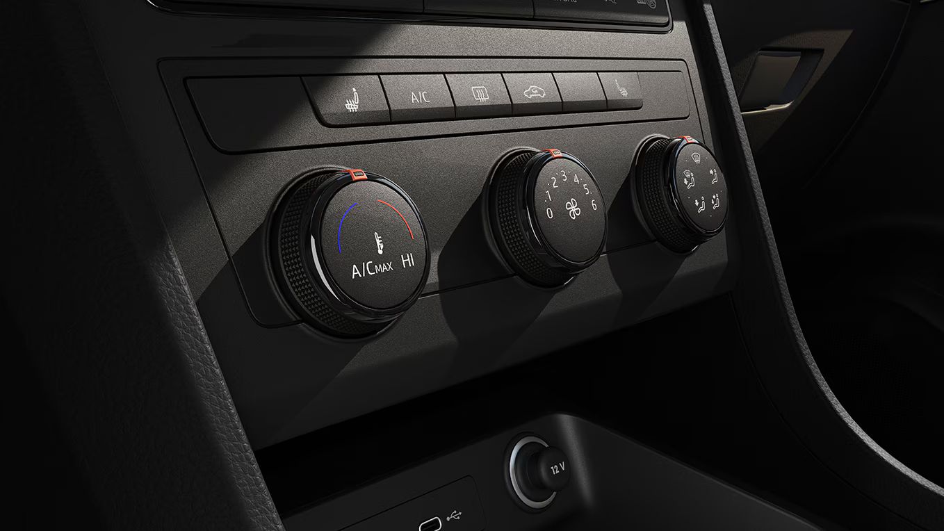 Detailansicht des Climatronic-Systems im SEAT Ateca