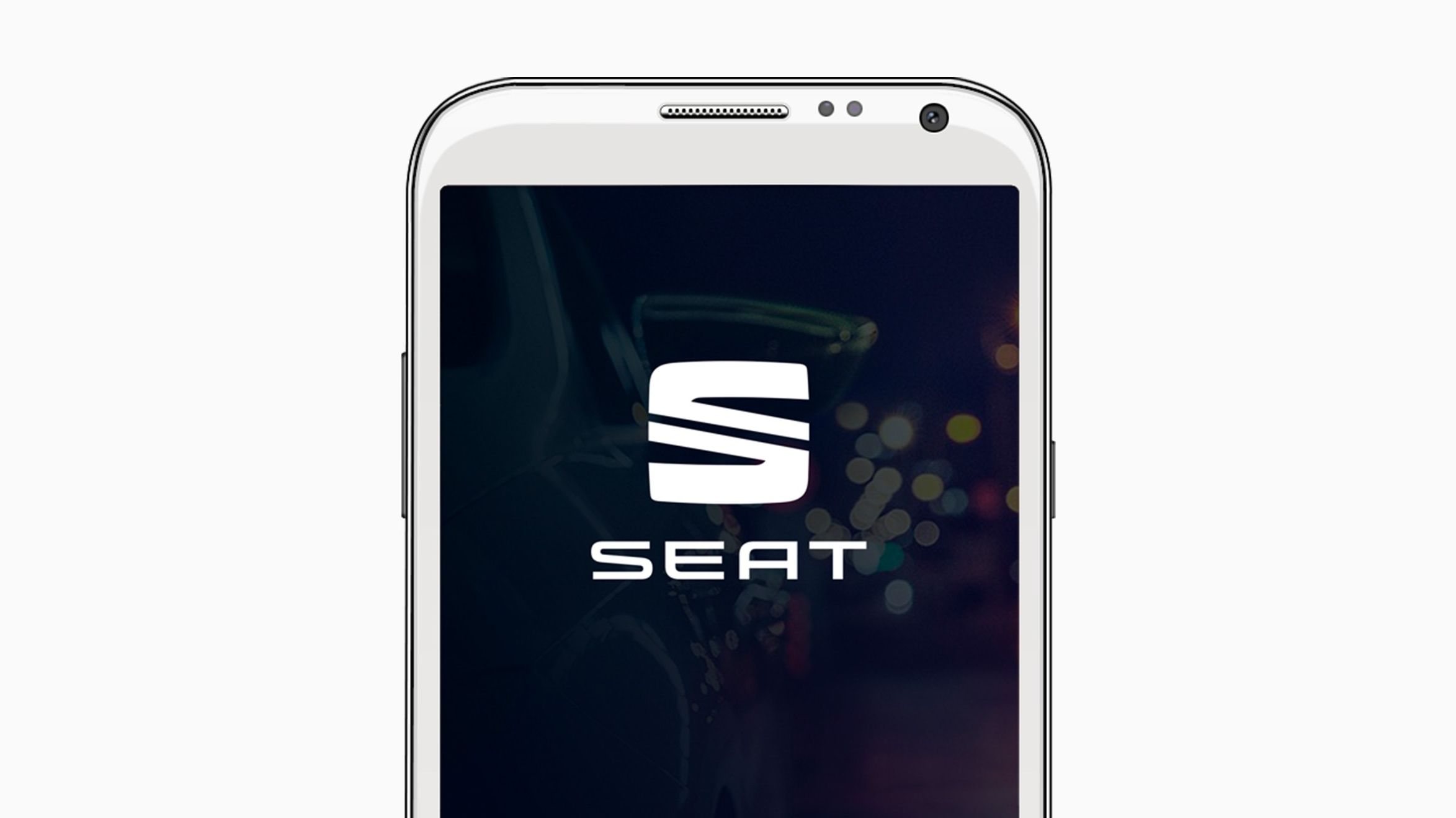Mockup App mit SEAT Logo