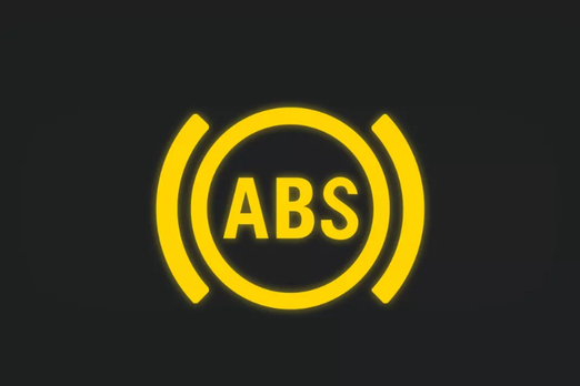 Gelbe Kontrollleuchte "ABS gestört oder ausgefallen".