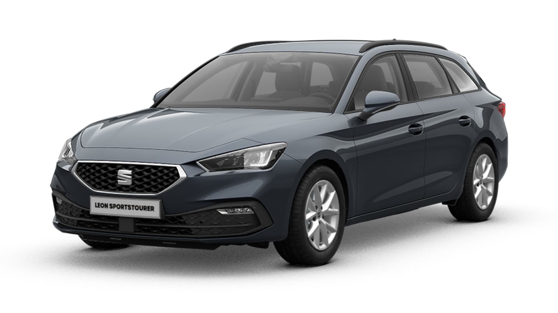 SEAT Leon SP Edition Style in grau schräge Frontansicht. 