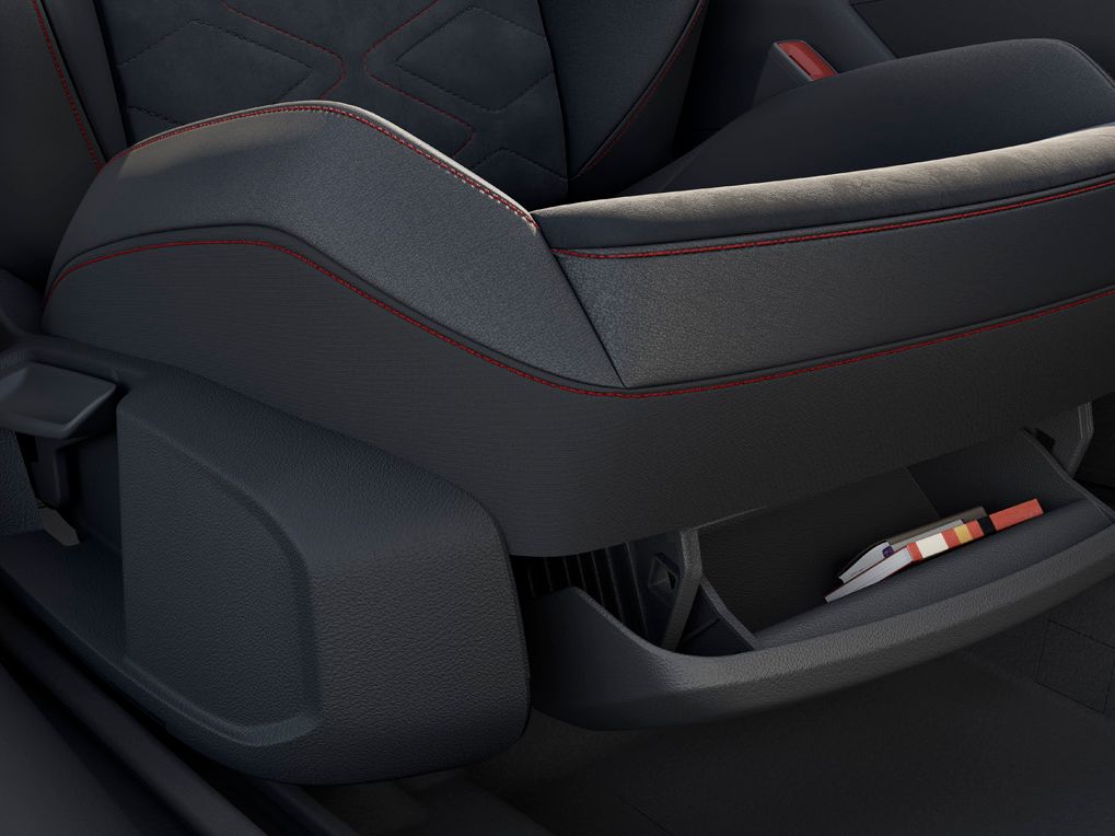 Der Innenraum des SEAT Leon bietet reichlich Stauraum, darunter einen variablen Gepäck-/Laderaumboden.