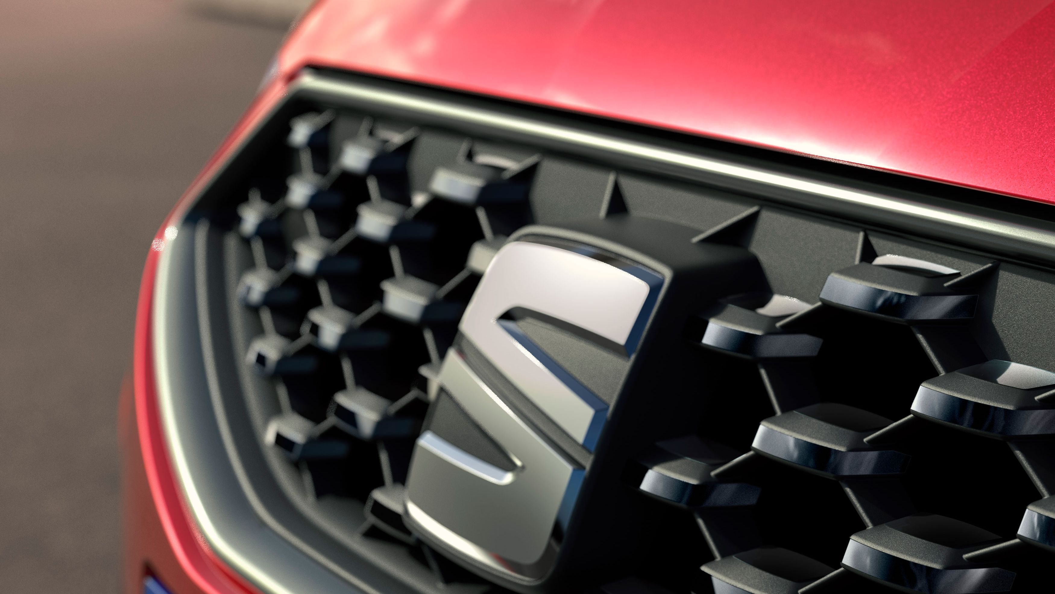 SEAT Ibiza Logo vorne am Kühlergrill