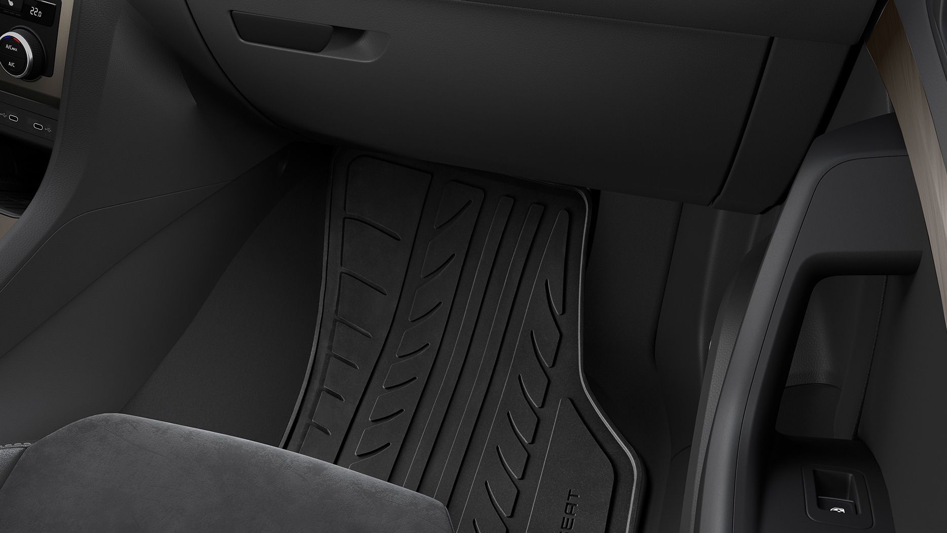 Die Allwetter Fußmatten im SEAT Ateca.