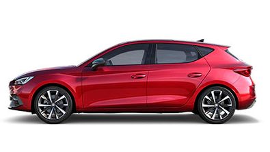 SEAT Leon in rot Seitenansicht