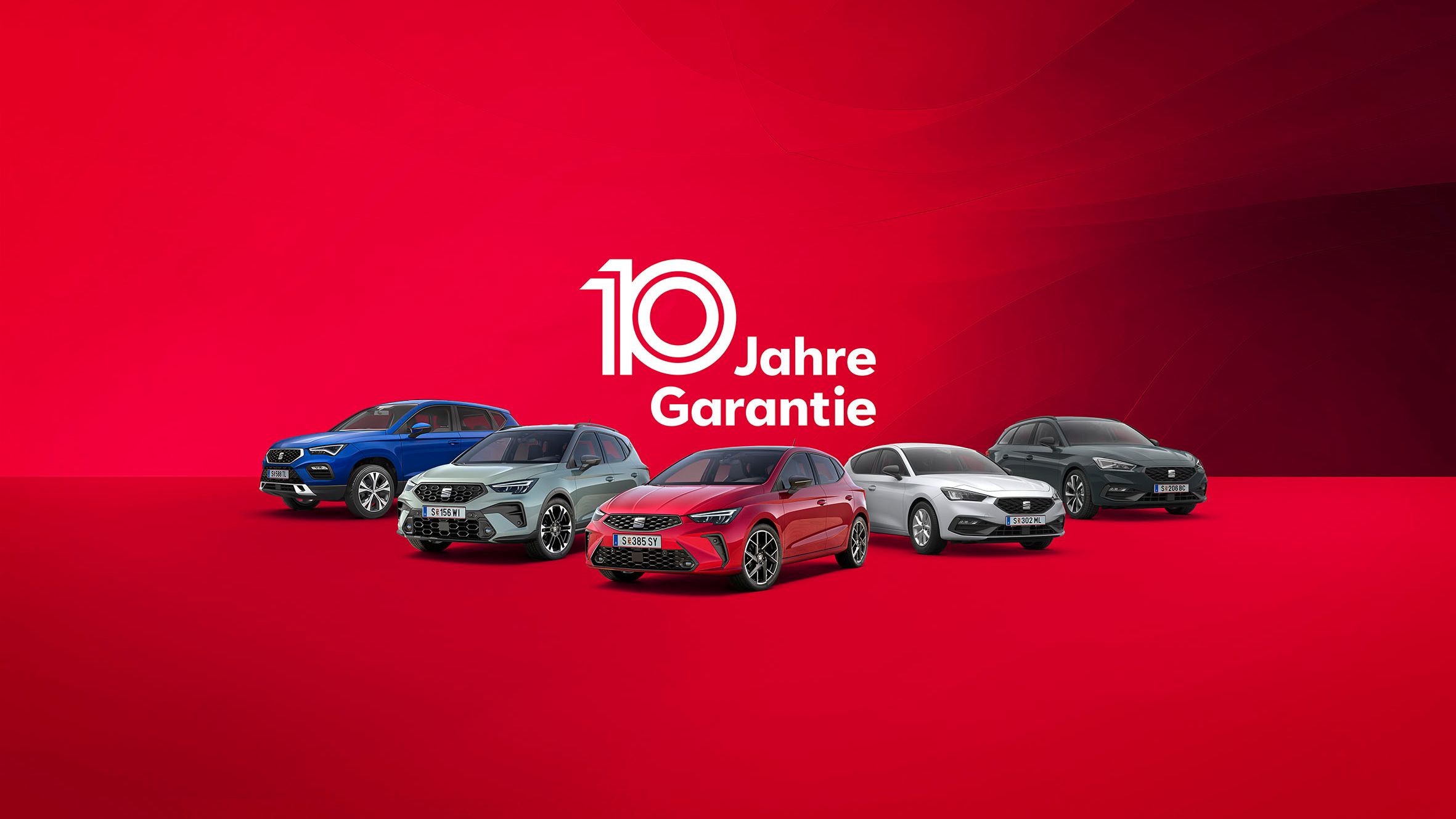 SEAT Modell Range mit 10 Jahre Garantie
